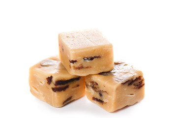 Caramel heap isolated on a white background