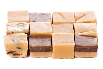 Caramel heap isolated on a white background