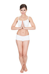 Fototapeta premium Young Woman Practicing Yoga