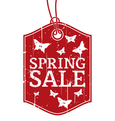 Spring Sale Grunge Label