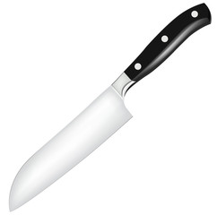 Knife on a white background