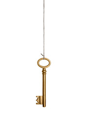 Hanging Gold Key