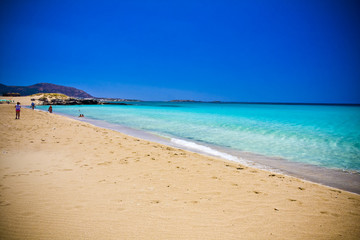 Fototapeta na wymiar Falsarna beach in Crete, Greece