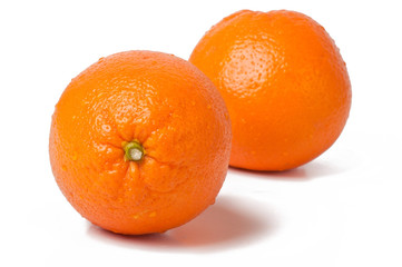 orange on white background