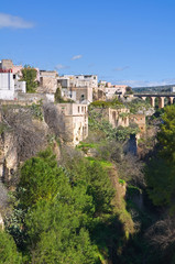 Fototapeta na wymiar Panoramiczny widok z Massafra. Apulia. Włochy.