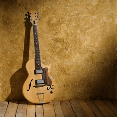 Fototapeta premium vintage jazz guitar