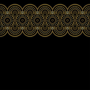 background with gold lace ornament