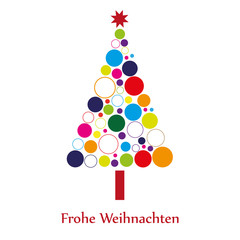 Bunter Weihnachtsbaum