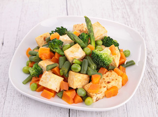 tofu and vegetables
