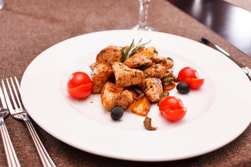 Fillet of Chicken with String Beans
