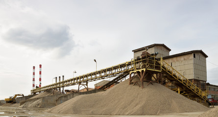 Obraz premium Old industrial facility