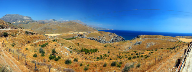 amazing view on Crete island, Greece - Panoramic view