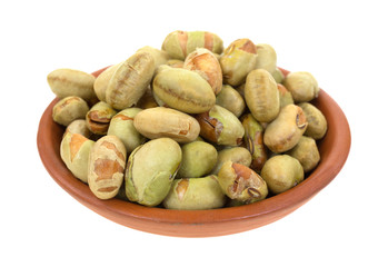 Edamame in small bowl