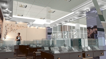 Office equipment jewelery boutique