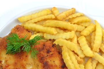filet drobiowy z frytkami