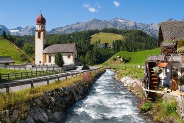 Village of Niederthai in Tirol - obrazy, fototapety, plakaty
