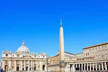 Fototapeta na wymiar Saint Peter Basilica in Vatican