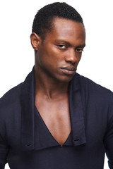 Close Up Portrait of an African American Man