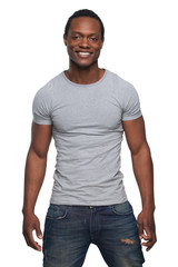 Fototapeta premium African American Man Smiling