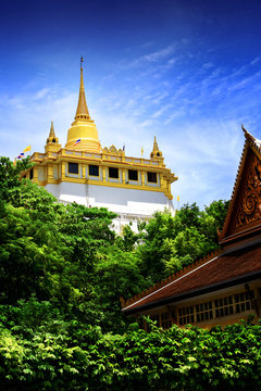 Golden Mount and Wat Saket,Thailand