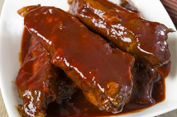 Char Siu - Chinese sticky pork spare ribs. Cantonese cuisine!