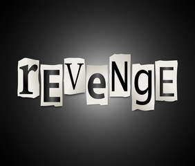Fototapeta na wymiar Revenge concept.