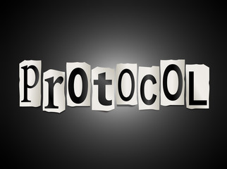 Protocol concept.