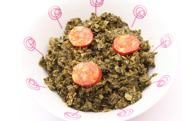 Grünkohl mit Kabanossi