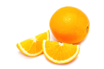 Sliced orange fruit