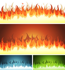 Blaze, Burning Fire And Flames Set