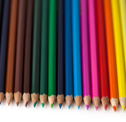 Fototapeta premium Row of colorful pencils