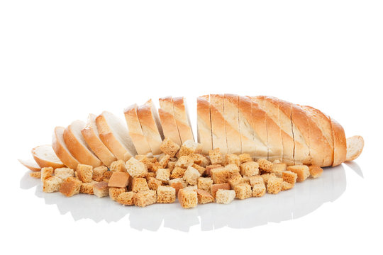 Sliced ​​bread and crackers