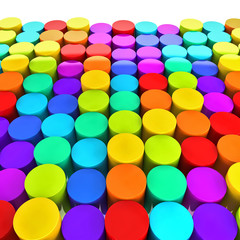 colorful plastic buttons