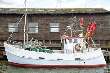 Fischkutter in Arnis, Schleswig-Holstein,Deutschland