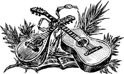 mandolin and guitar