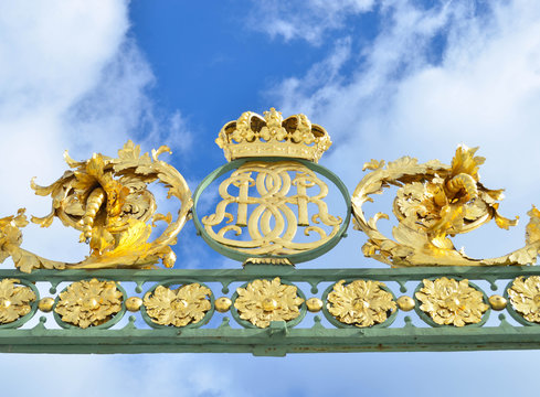 Gate of Drottningholms garden in Stockholm - Sweden