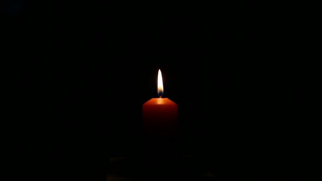 Candle With Black Blackground