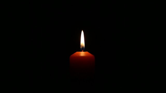 Candle With Black Blackground
