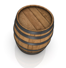 wooden barrel