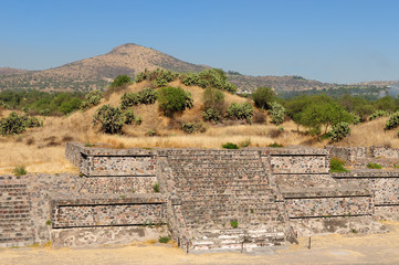 Fototapeta premium Teotihuacan Aztec ruins near Mexico city