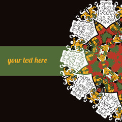 Abstract background with frame for text