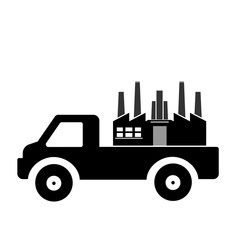Usine en livraison dans un camion