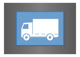 Camion dans un cadre