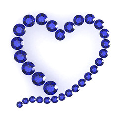 heart on white background