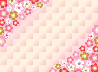 桃の花フレーム