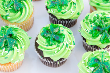 St. Patrick cupcakes