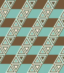 Photo sur Plexiglas Zigzag Modèle de mode avec des triangles