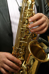 Obraz premium Saxophone Player
