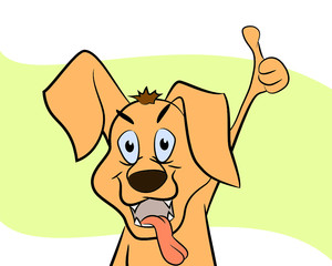 Cartoon dog