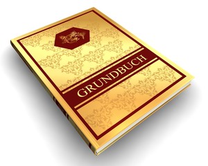 Fototapeta premium 3D Buch IV - Grundbuch